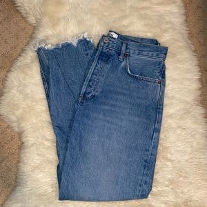 Agolde Riley high rise straight leg jean